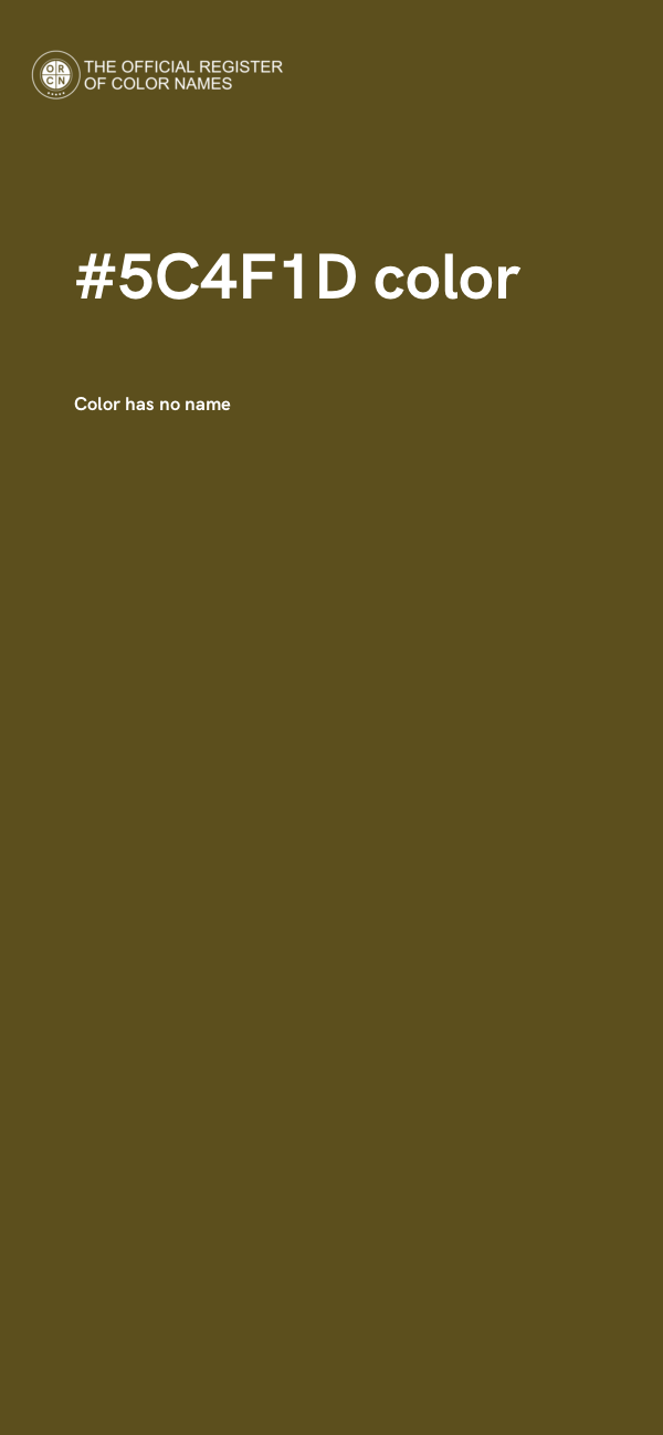 #5C4F1D color image