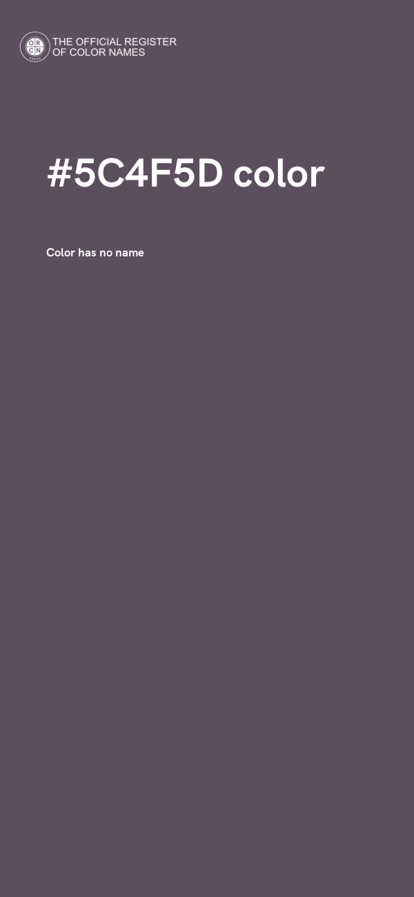 #5C4F5D color image