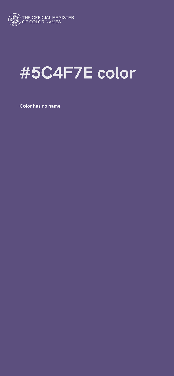 #5C4F7E color image