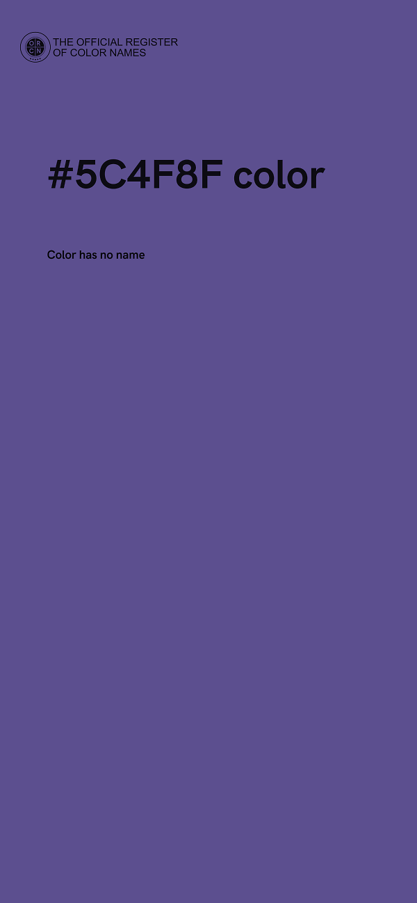 #5C4F8F color image