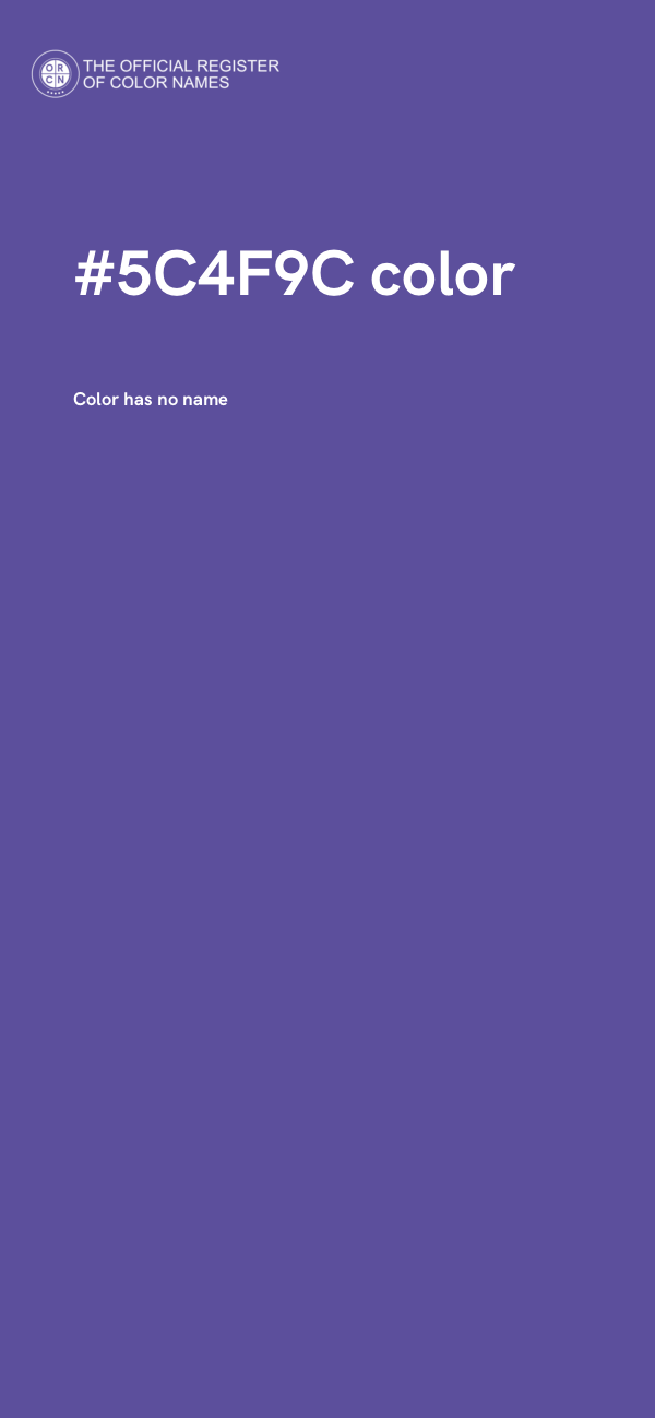 #5C4F9C color image