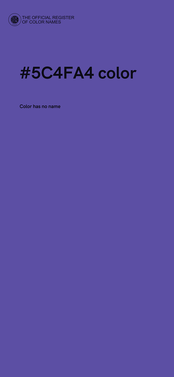 #5C4FA4 color image