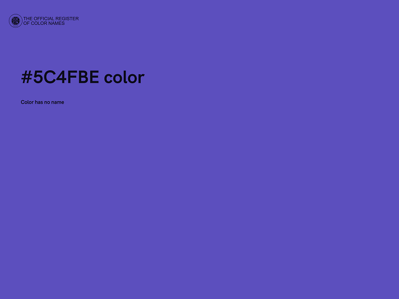 #5C4FBE color image