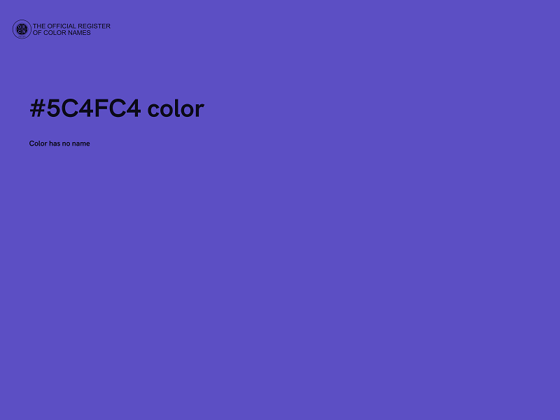 #5C4FC4 color image