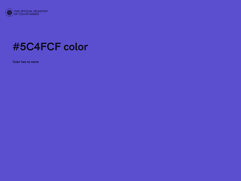 #5C4FCF color image