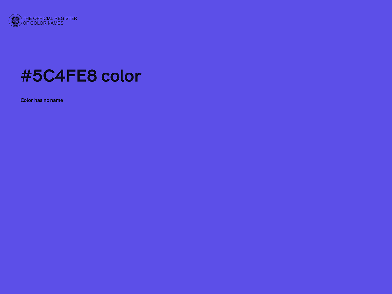 #5C4FE8 color image