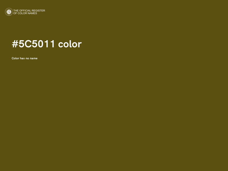 #5C5011 color image
