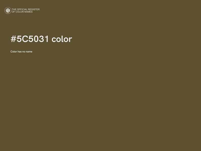 #5C5031 color image