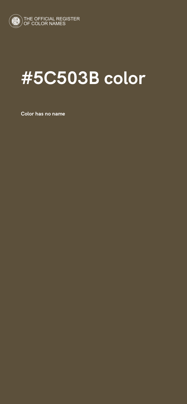 #5C503B color image