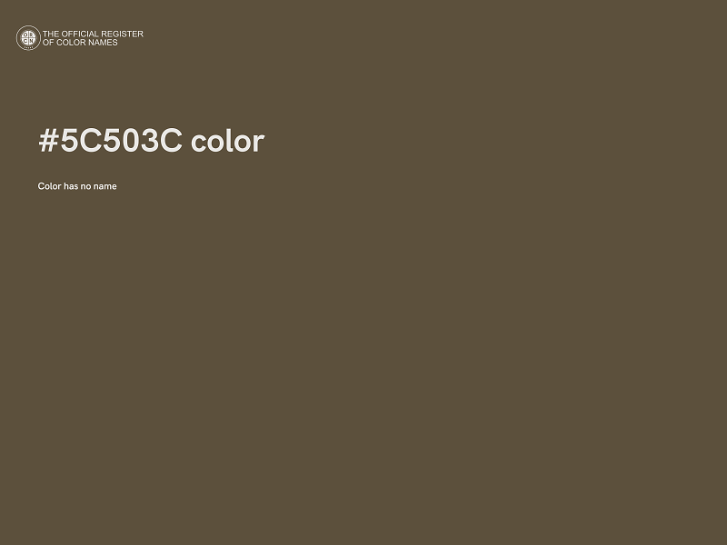 #5C503C color image