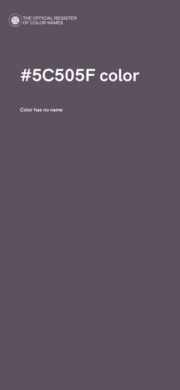#5C505F color image