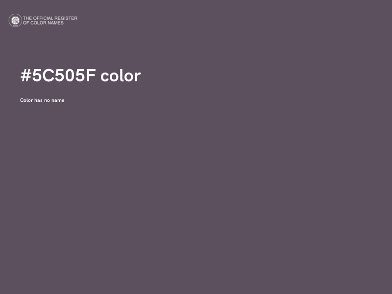 #5C505F color image