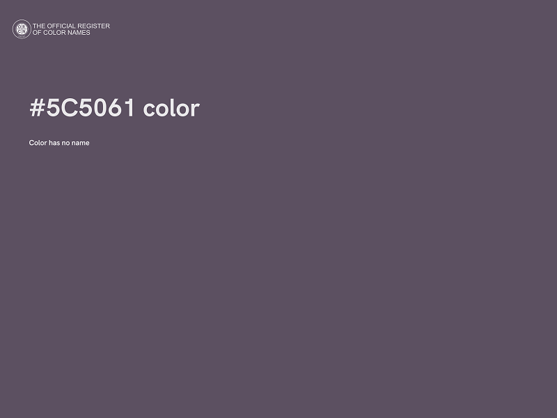 #5C5061 color image