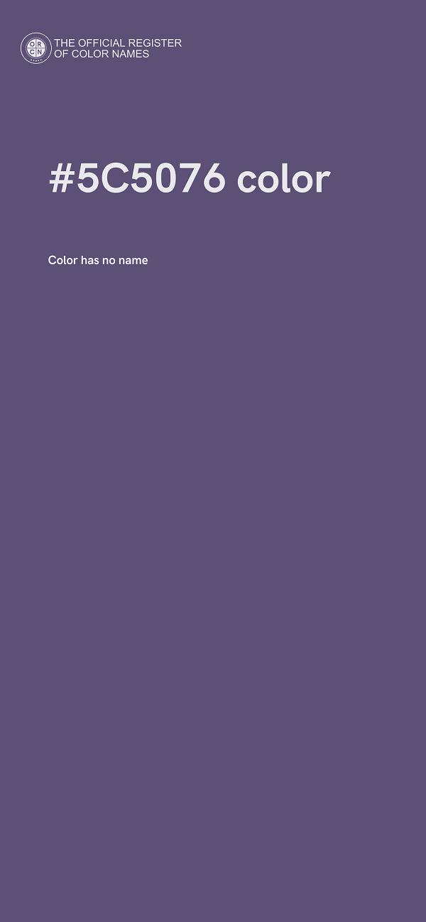 #5C5076 color image