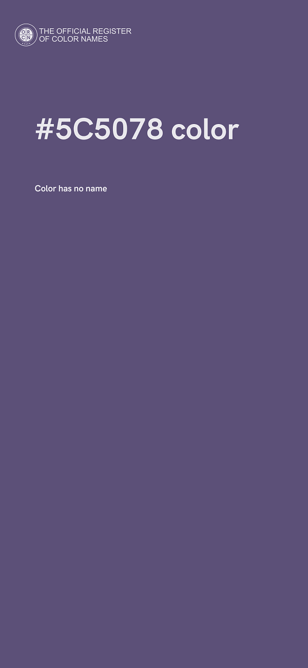 #5C5078 color image