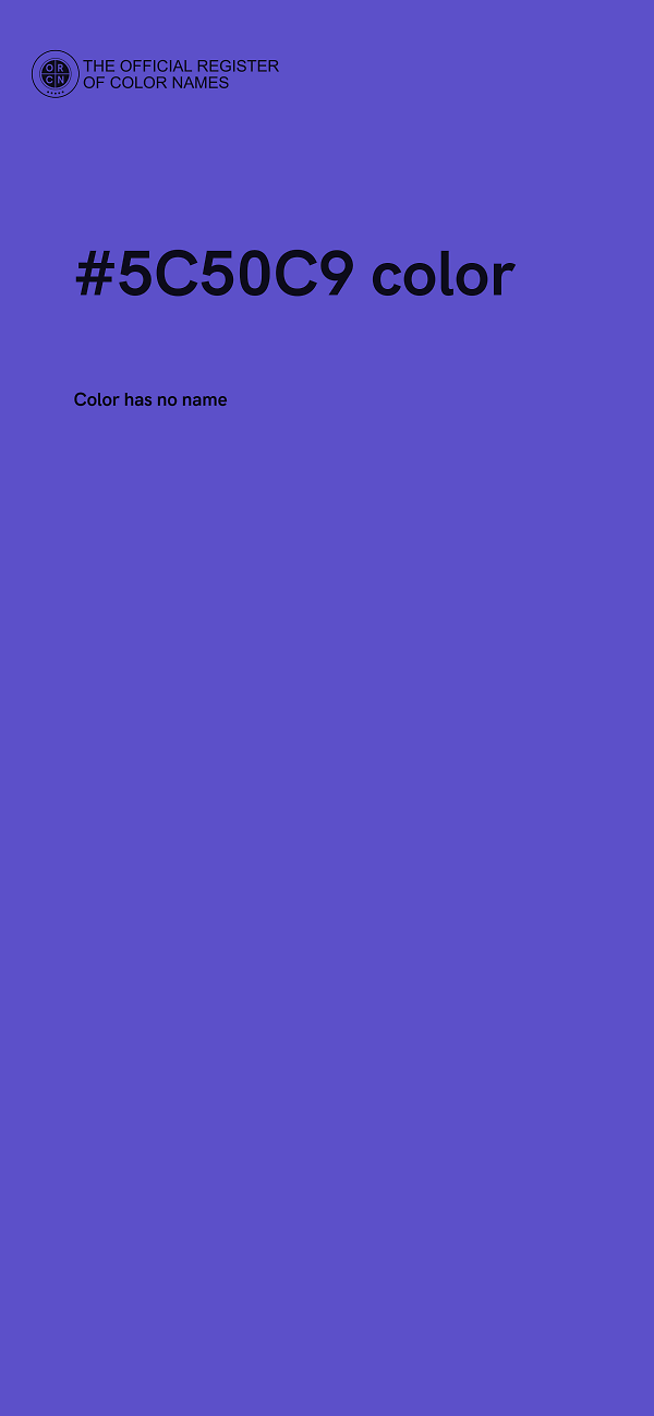 #5C50C9 color image