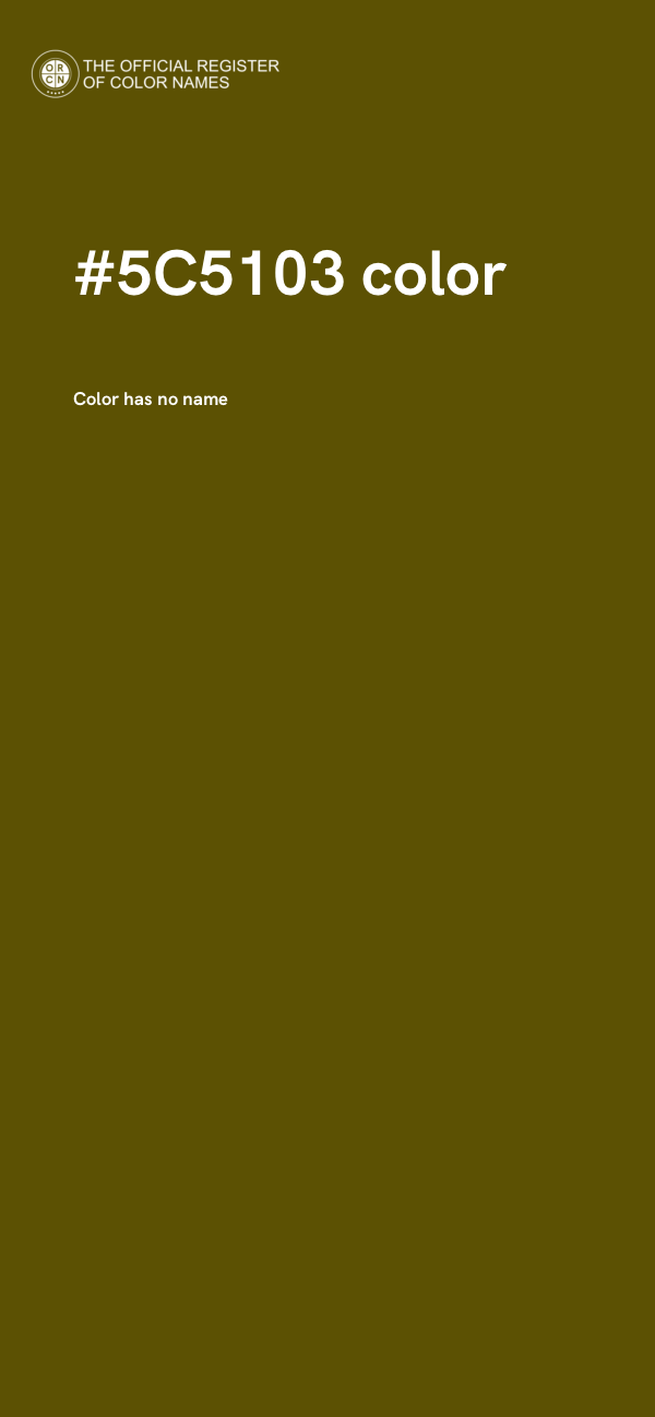 #5C5103 color image