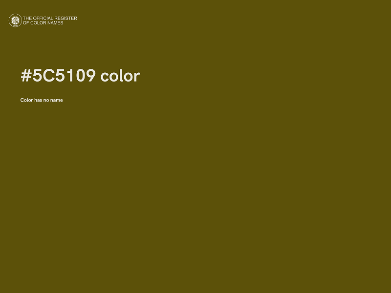 #5C5109 color image