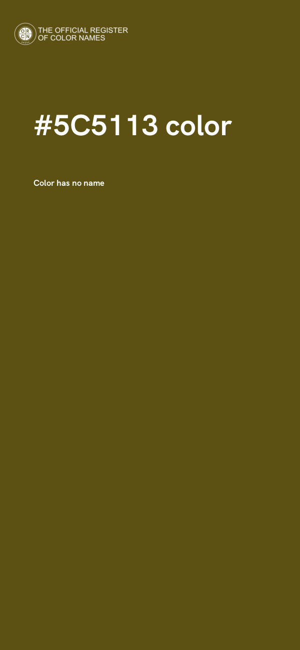 #5C5113 color image