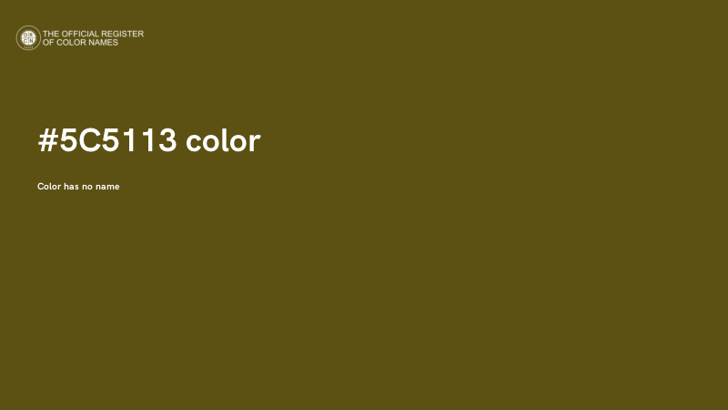 #5C5113 color image