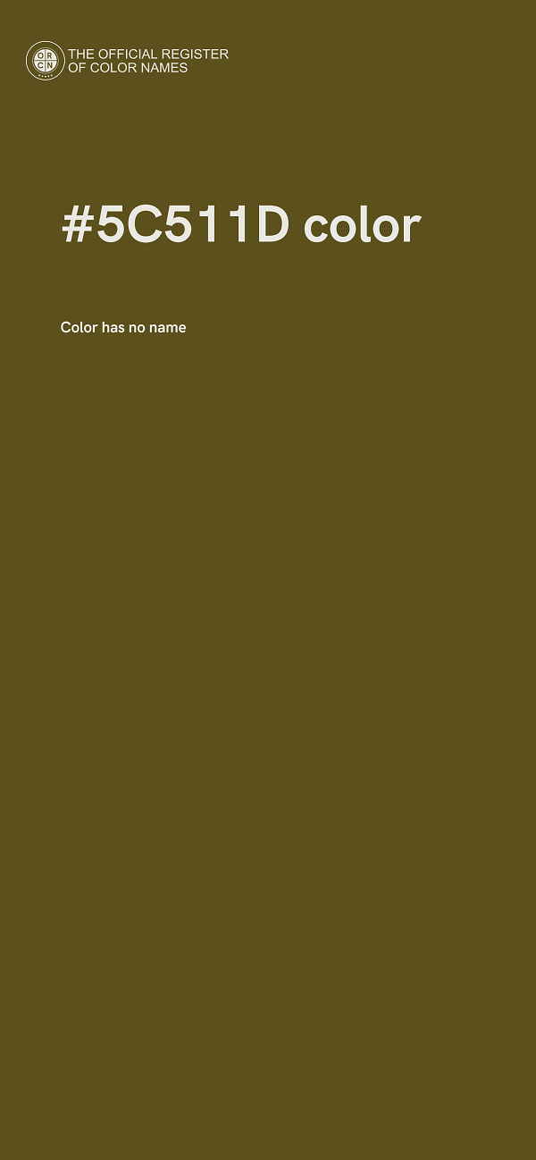 #5C511D color image