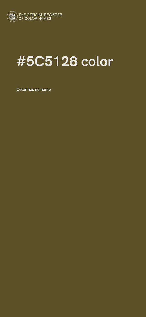 #5C5128 color image