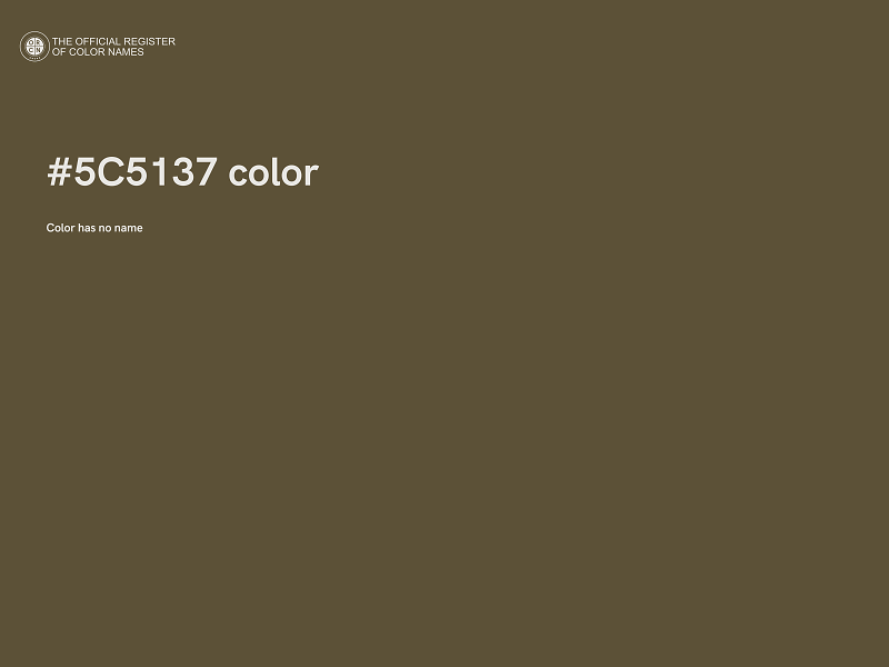 #5C5137 color image