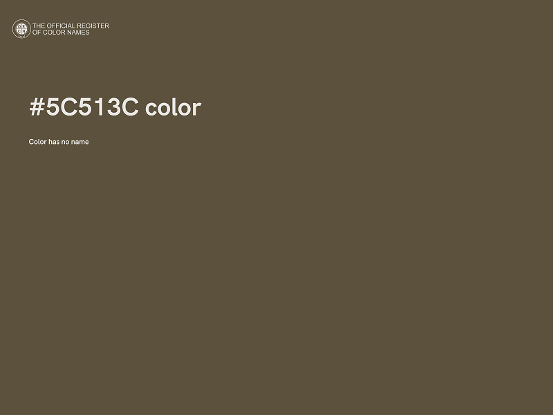 #5C513C color image