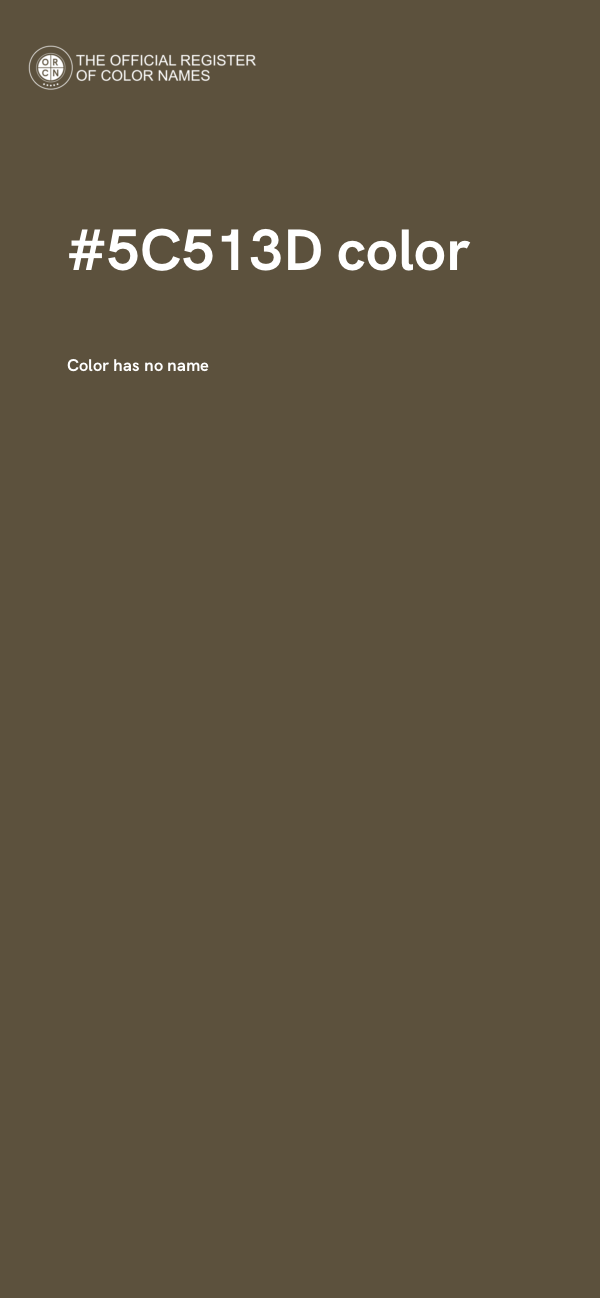 #5C513D color image
