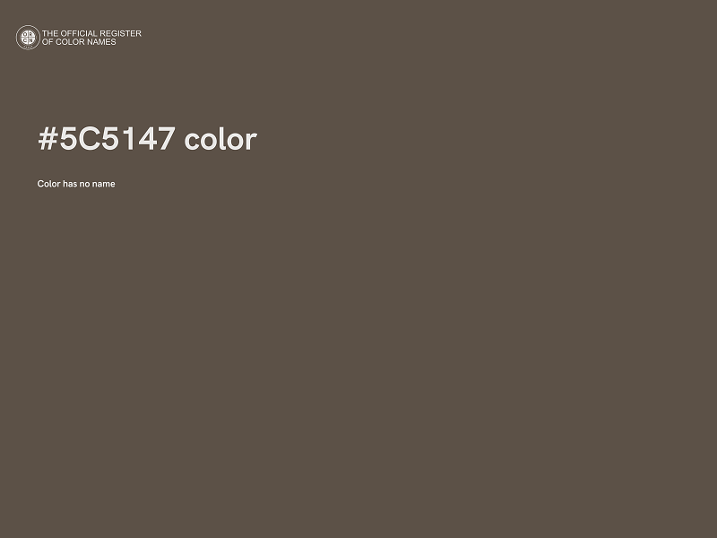 #5C5147 color image