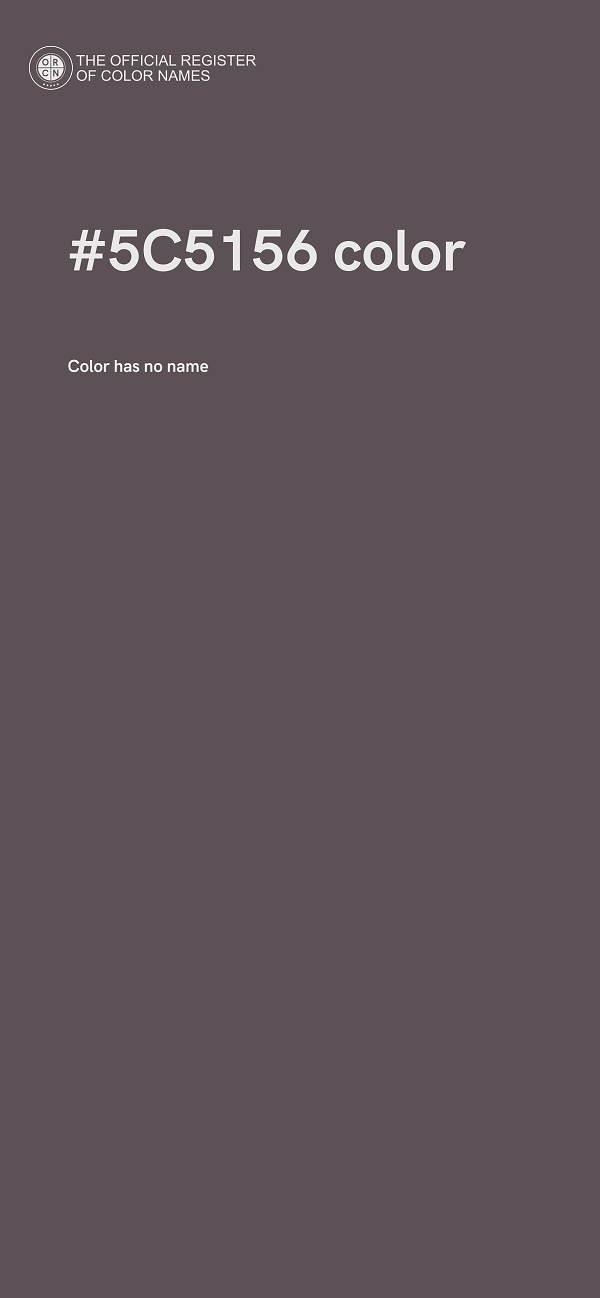 #5C5156 color image