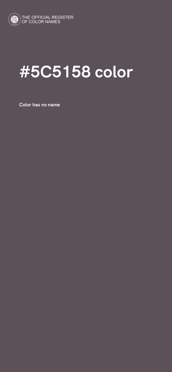 #5C5158 color image