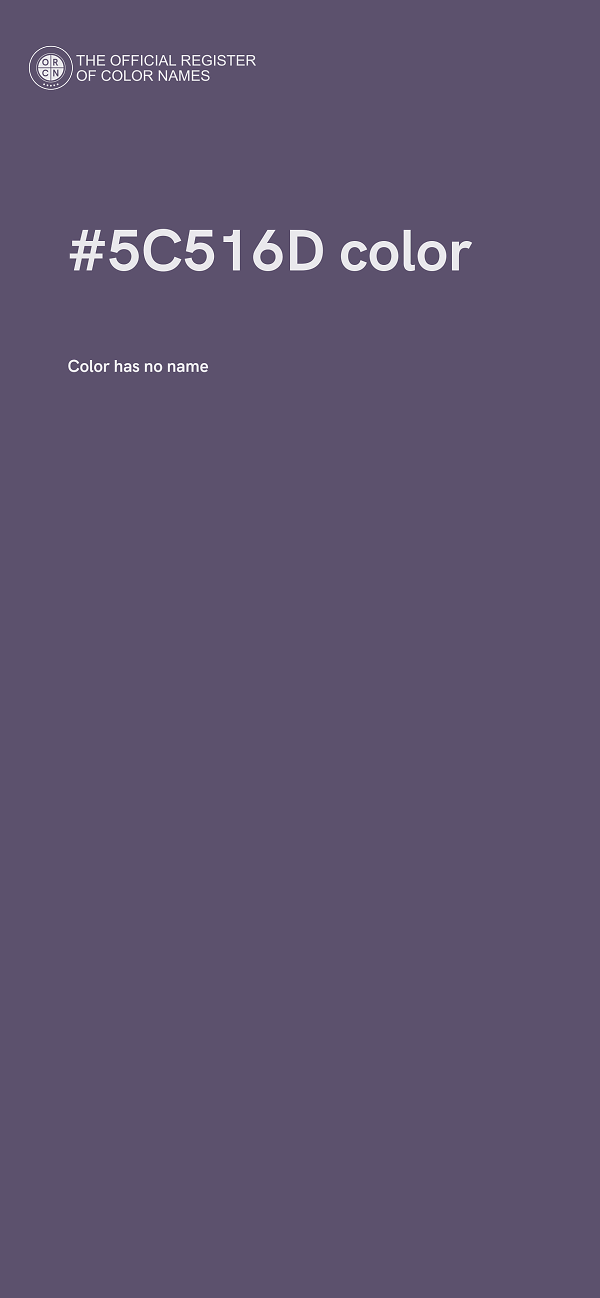 #5C516D color image