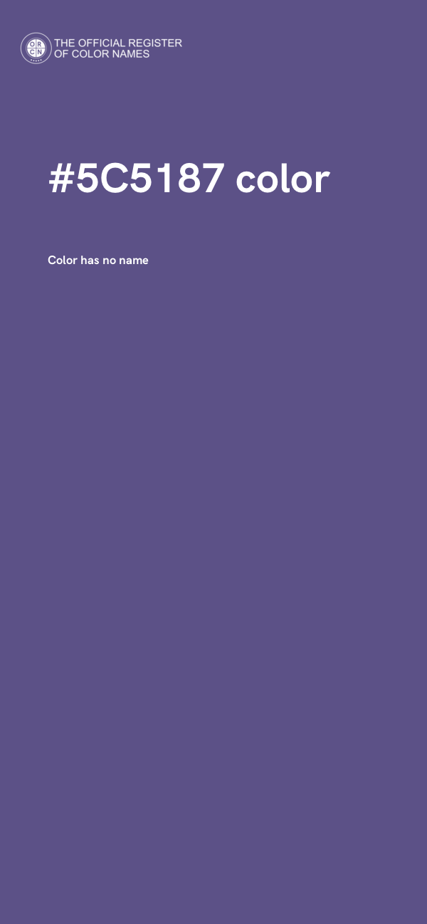#5C5187 color image