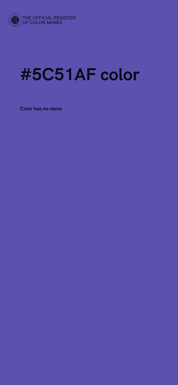 #5C51AF color image