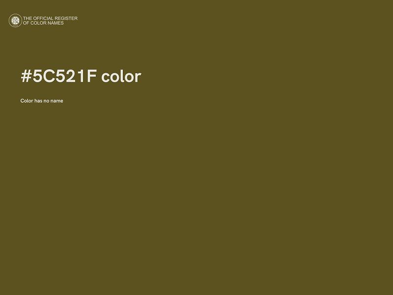 #5C521F color image