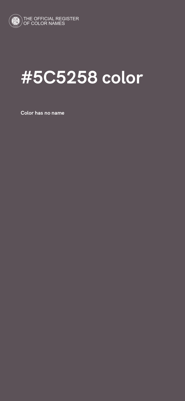 #5C5258 color image