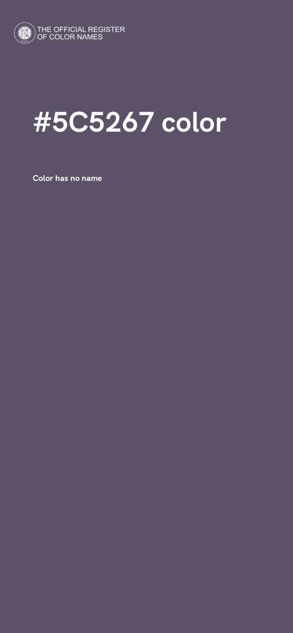 #5C5267 color image