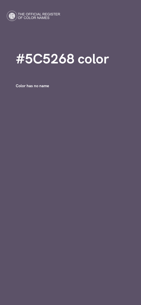#5C5268 color image
