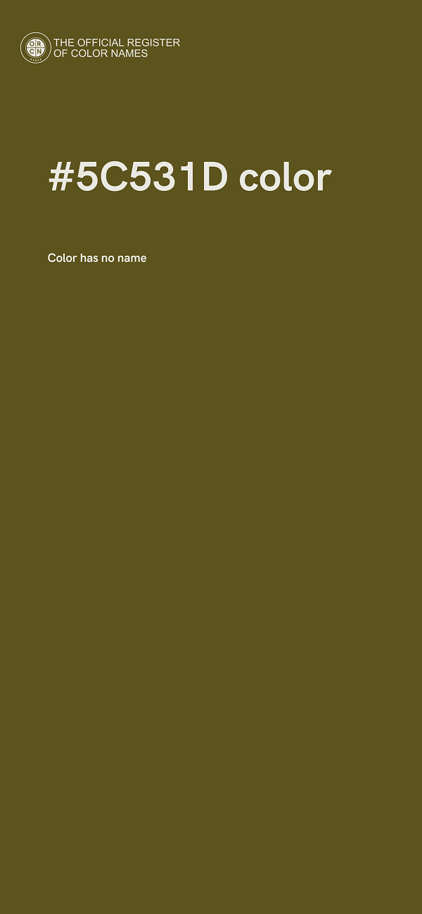 #5C531D color image