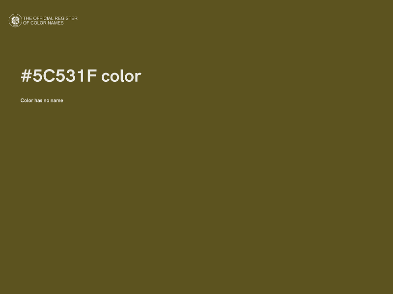 #5C531F color image