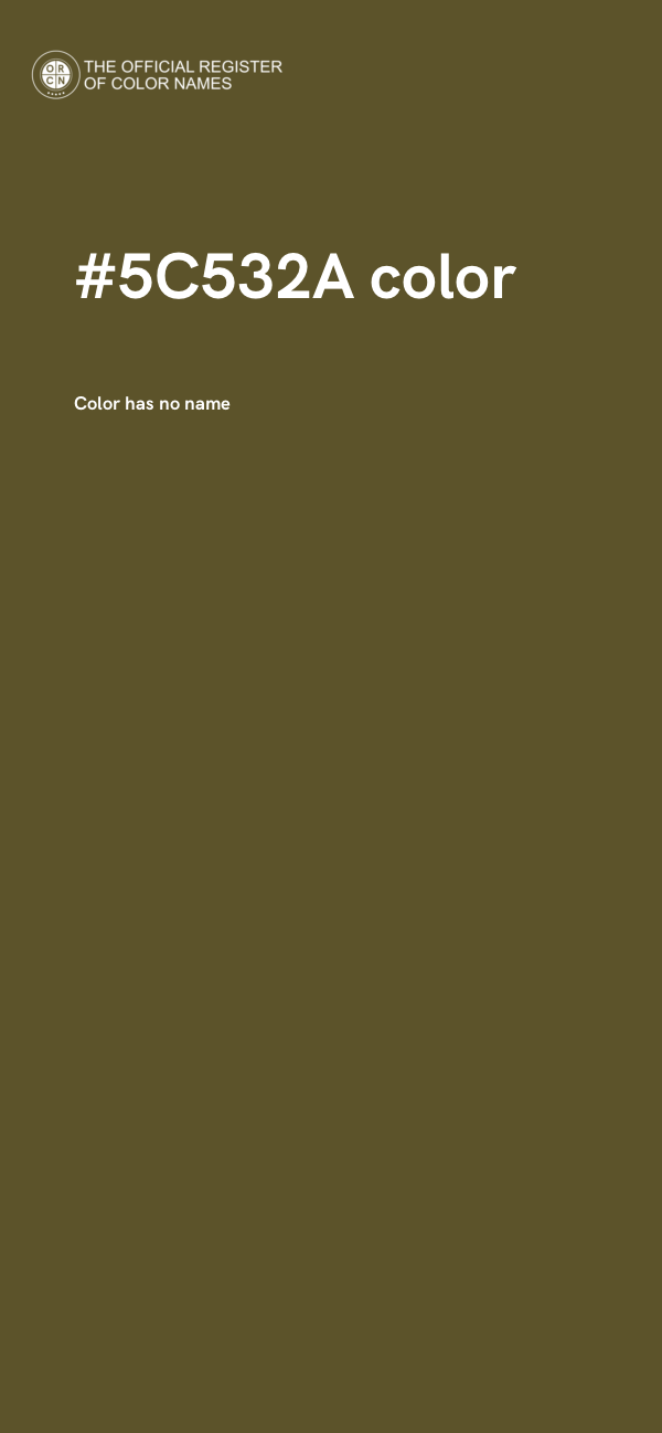 #5C532A color image