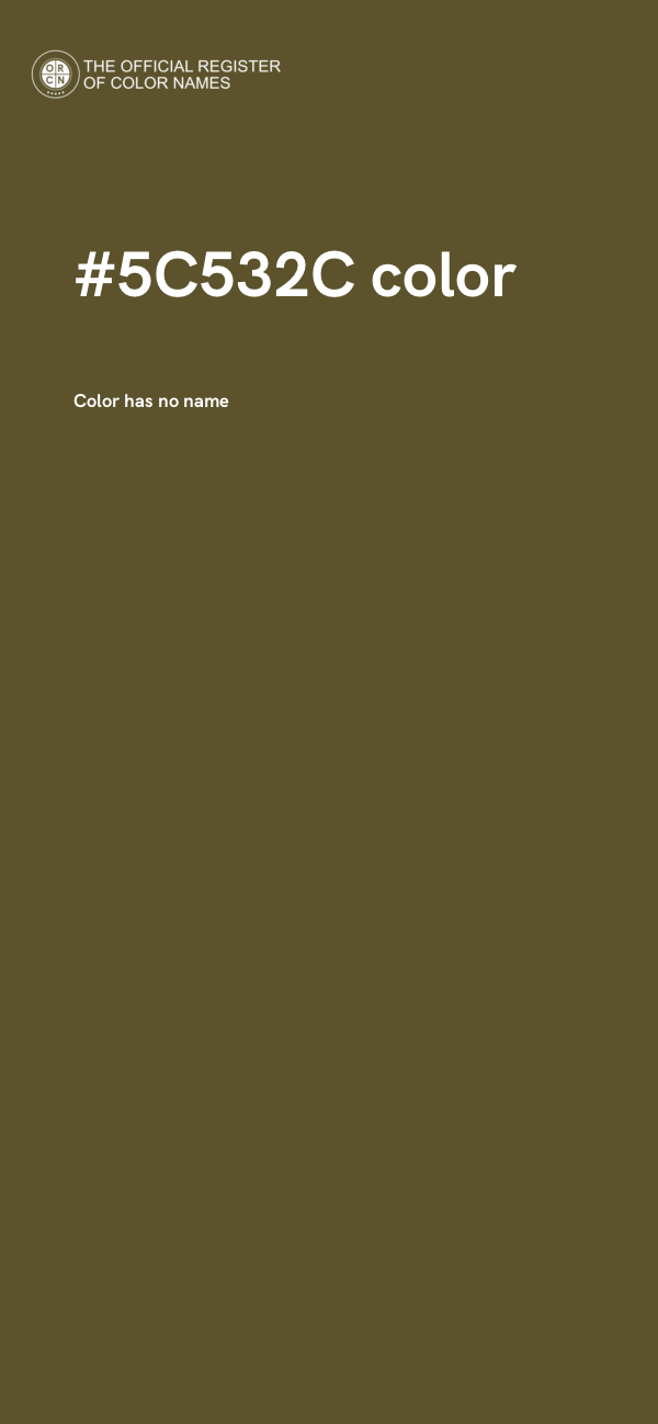 #5C532C color image
