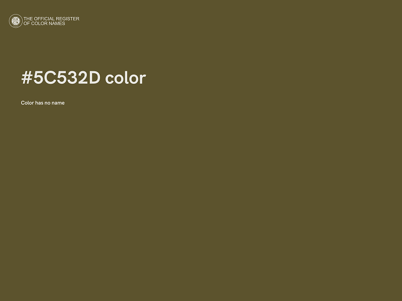 #5C532D color image