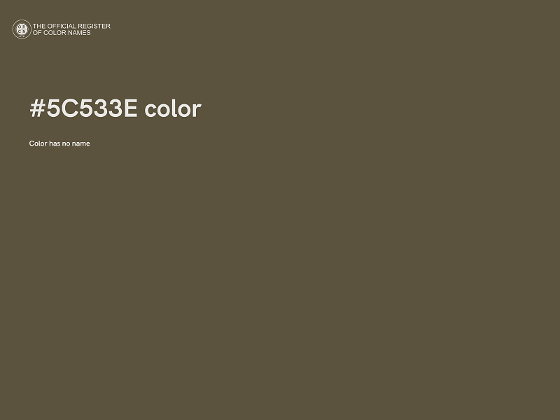 #5C533E color image