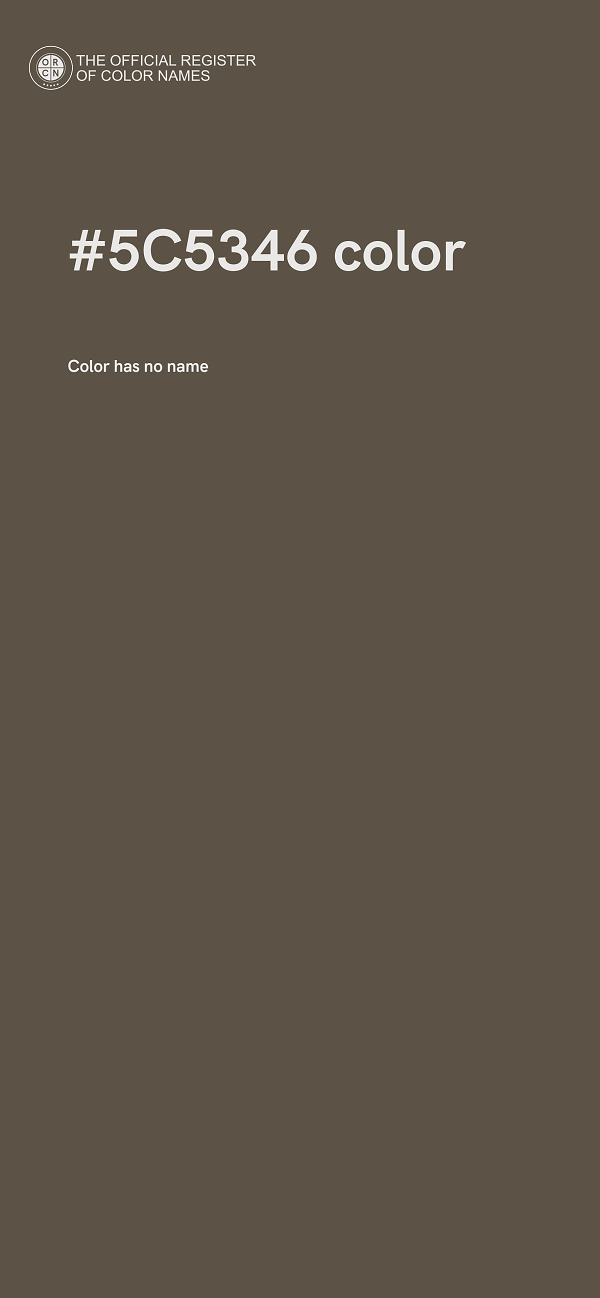 #5C5346 color image