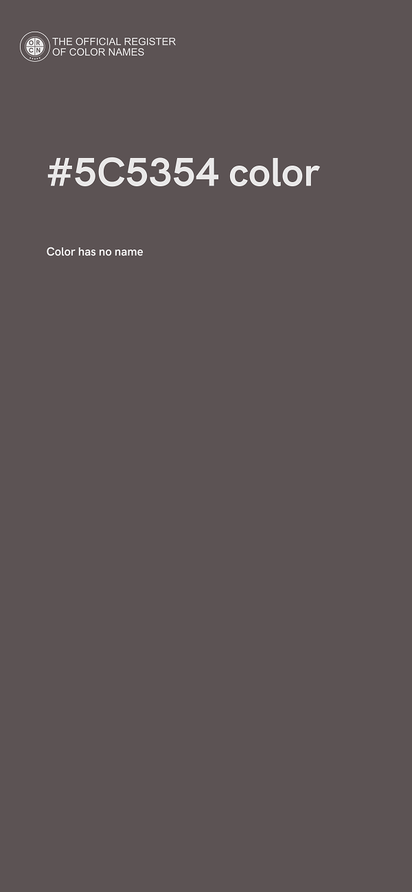 #5C5354 color image