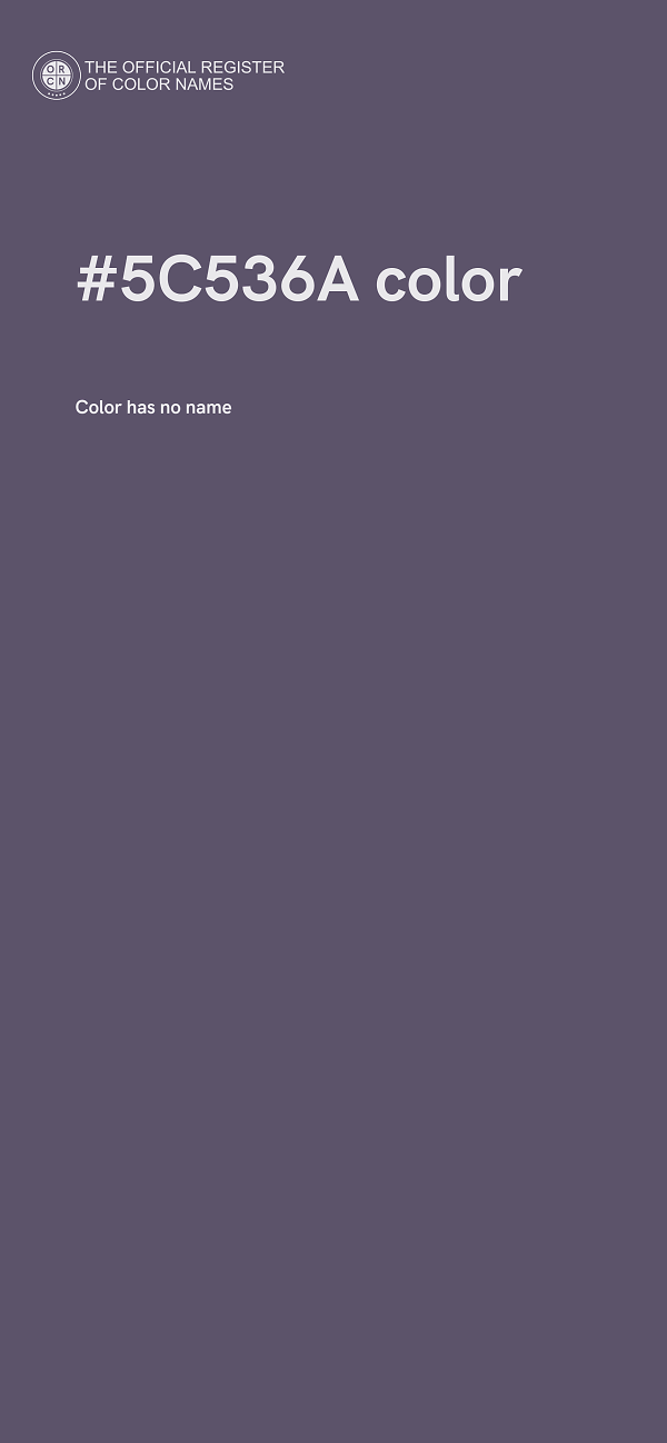 #5C536A color image