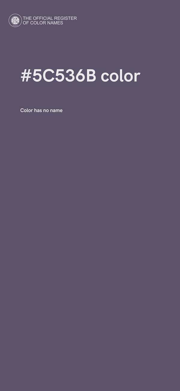 #5C536B color image