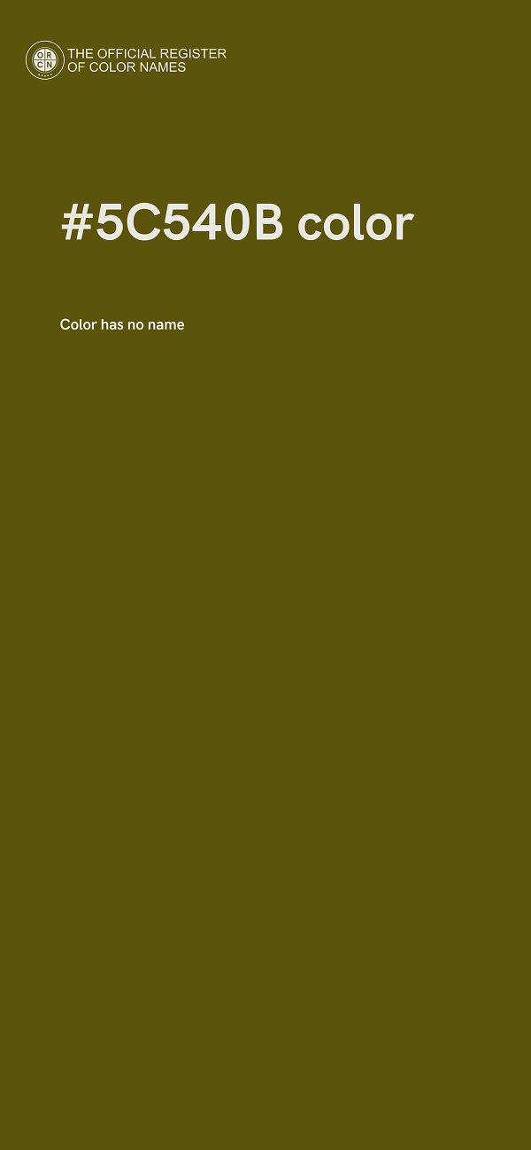 #5C540B color image